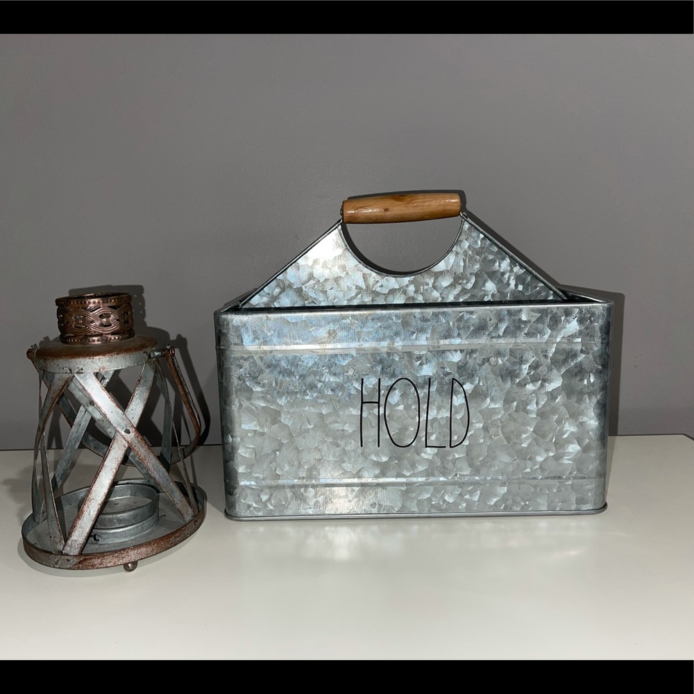 Rae Dunn Galvanized Storage Bin